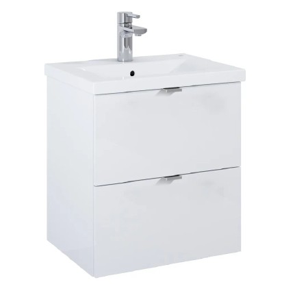 Roca Umyvadlová skříňka Cheese 2.0 2Z, bílá s vysokým leskem, 53 x 50 x 38,4 cm