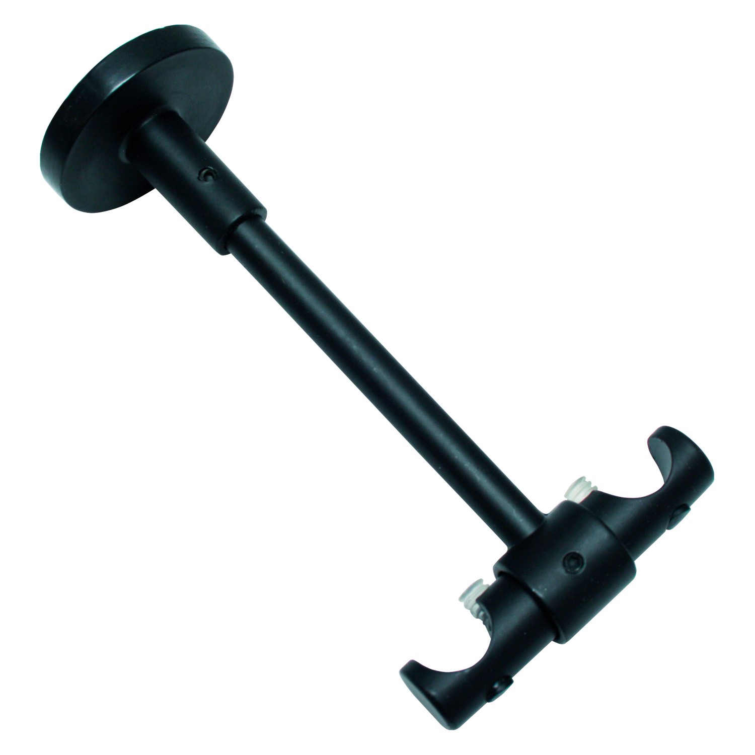 Gardinia Stropní držák Memphis otevřený, černý, 13,5 cm