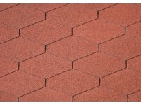 Onduline Asfaltový šindel Bardoline CLASSIC triangular, červený mix, 2 m2 Onduline Asfaltový šindel Bardoline CLASSIC triangular, červený mix, 2 m2