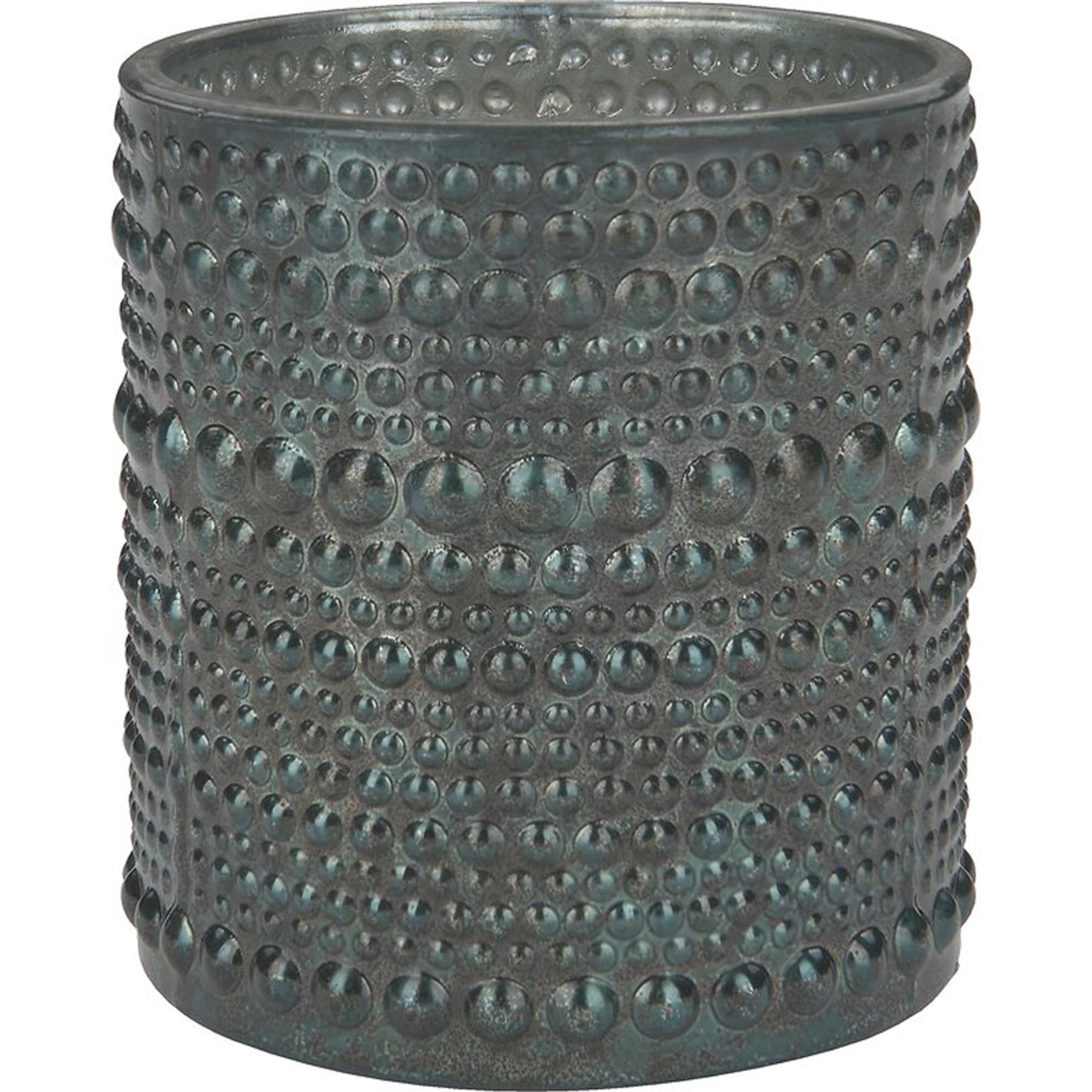 Svícen na čajové svíčky Dark Wonder, sklo, zelený, 8 x 7 x 7 cm