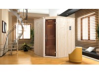 Weka Sauna Kiruna 2 kamna BioS integrované ovládání skleněné dveře grafitové