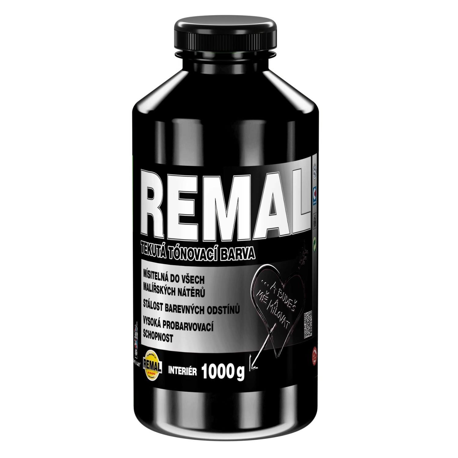 Remal Tónovací 0190 černá 1kg