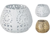 Koopman Svícen kovový, různé barvy, pr. 8,5 x 8 cm Koopman Svícen kovový, různé barvy, pr. 8,5 x 8 cm