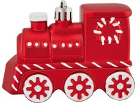 Ozdoby na vánoční stromeček lokomotiva, červená/bílá, 3 ks Ozdoby na vánoční stromeček lokomotiva, červená/bílá, 3 ks