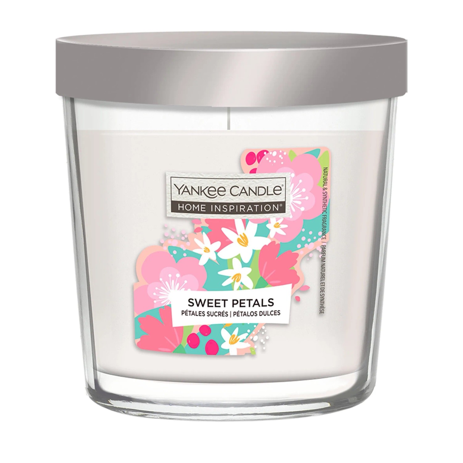 Yankee Candle Vonná svíčka ve skle Home Inspiration Sweet Petals, 200 g
