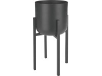 Květináč s nohou černý pr. 14 x 22,5 cm