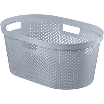 Curver Koš na prádlo Infinity 40 l, šedý, 585 x 265 x 385 mm