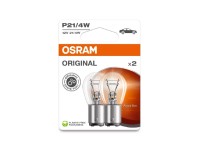 OSRAM Pomocná autožárovka Original s kovovou paticí P21/4W, 12V, 2 ks (BLI ECO)