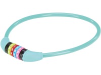 Prophete Dětský lankový číselný zámek, tyrkysový, 650 x 10 mm Prophete Dětský lankový číselný zámek, tyrkysový, 650 x 10 mm