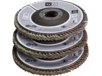 LUX-TOOLS Sada lamelových brusných kotoučů Multi, pr. 115 mm, 3dílná