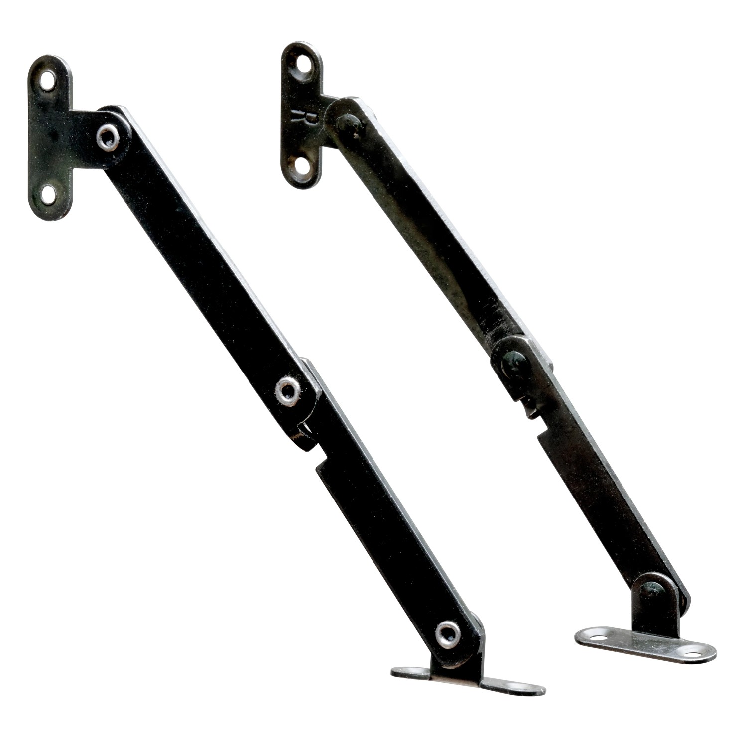 Hettich Mini výklop pro nábytková dvířka bez koncového dorazu černý 106 mm, 180°