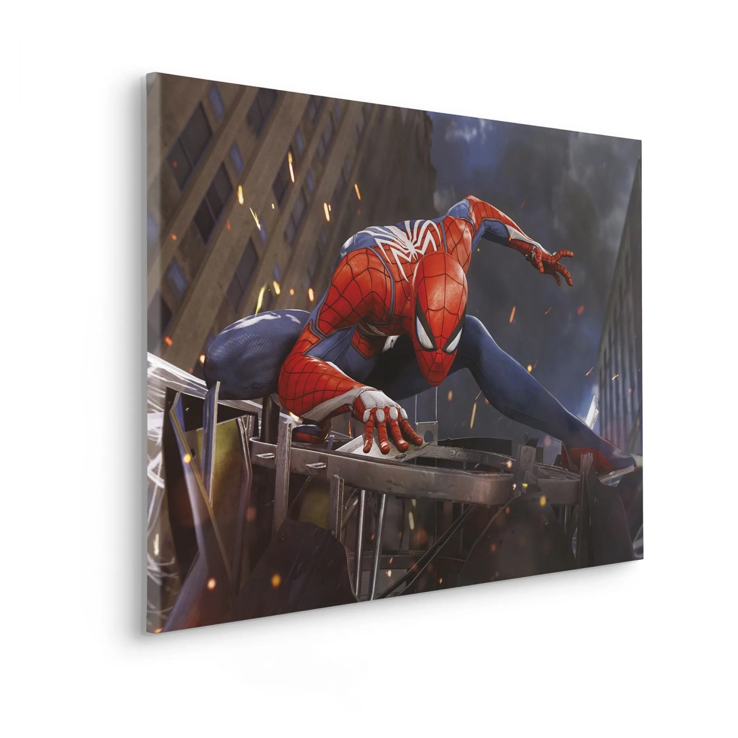 Komar Nástěnný obraz na rámu Marvel Spider-Man Landing 60 x 90 cm