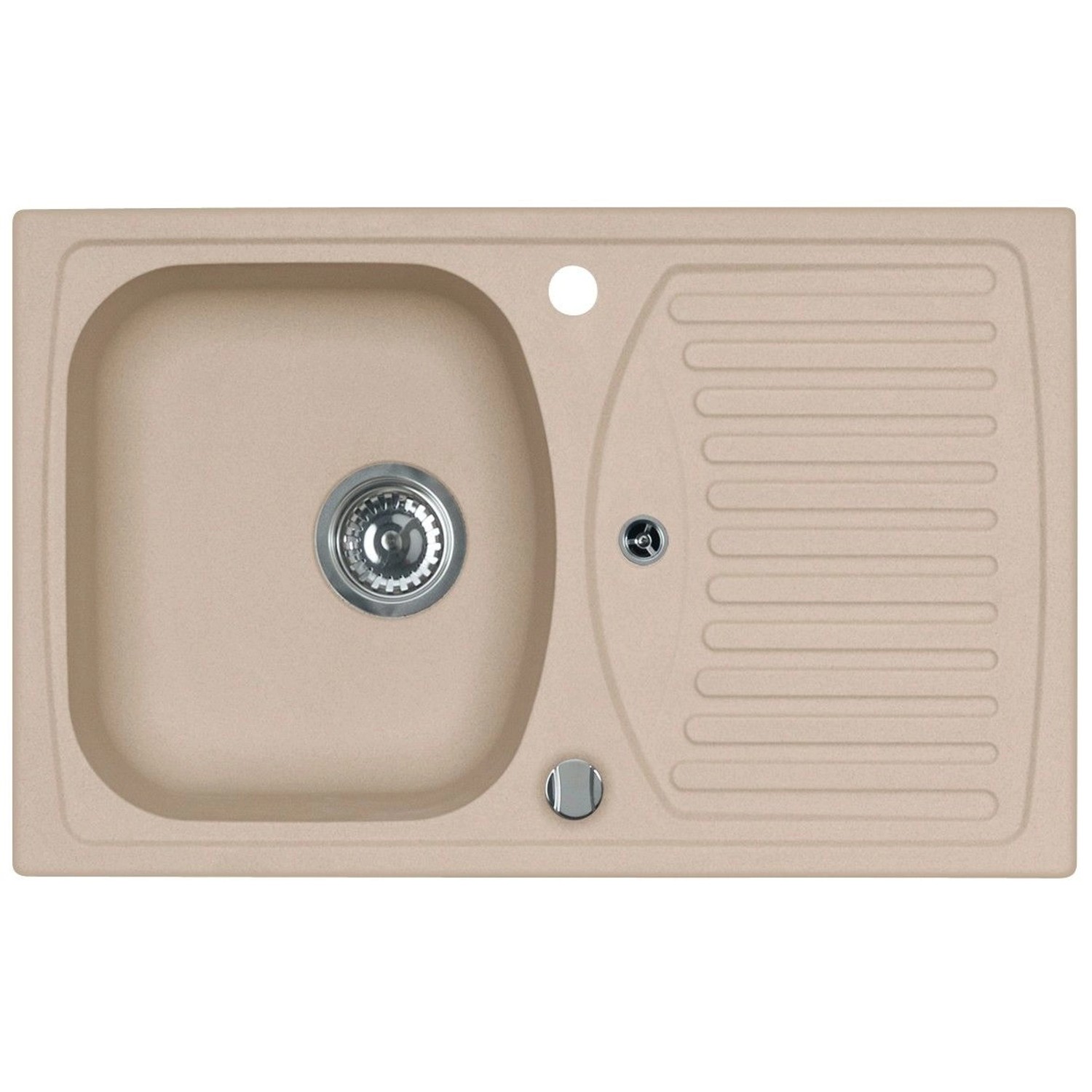 Alveus Granitový dřez Record 30, béžová, 78 x 48 cm