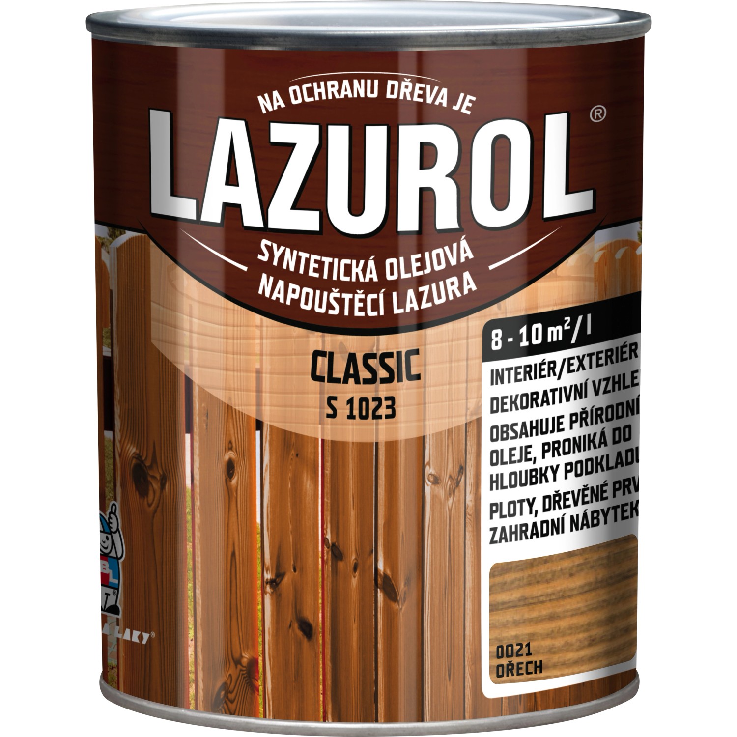 Lazurol Classic 021 ořech 0,75l