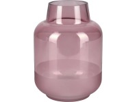 Váza Blush Bordeaux skleněná 21 cm x průměr 15 cm burgundská červená