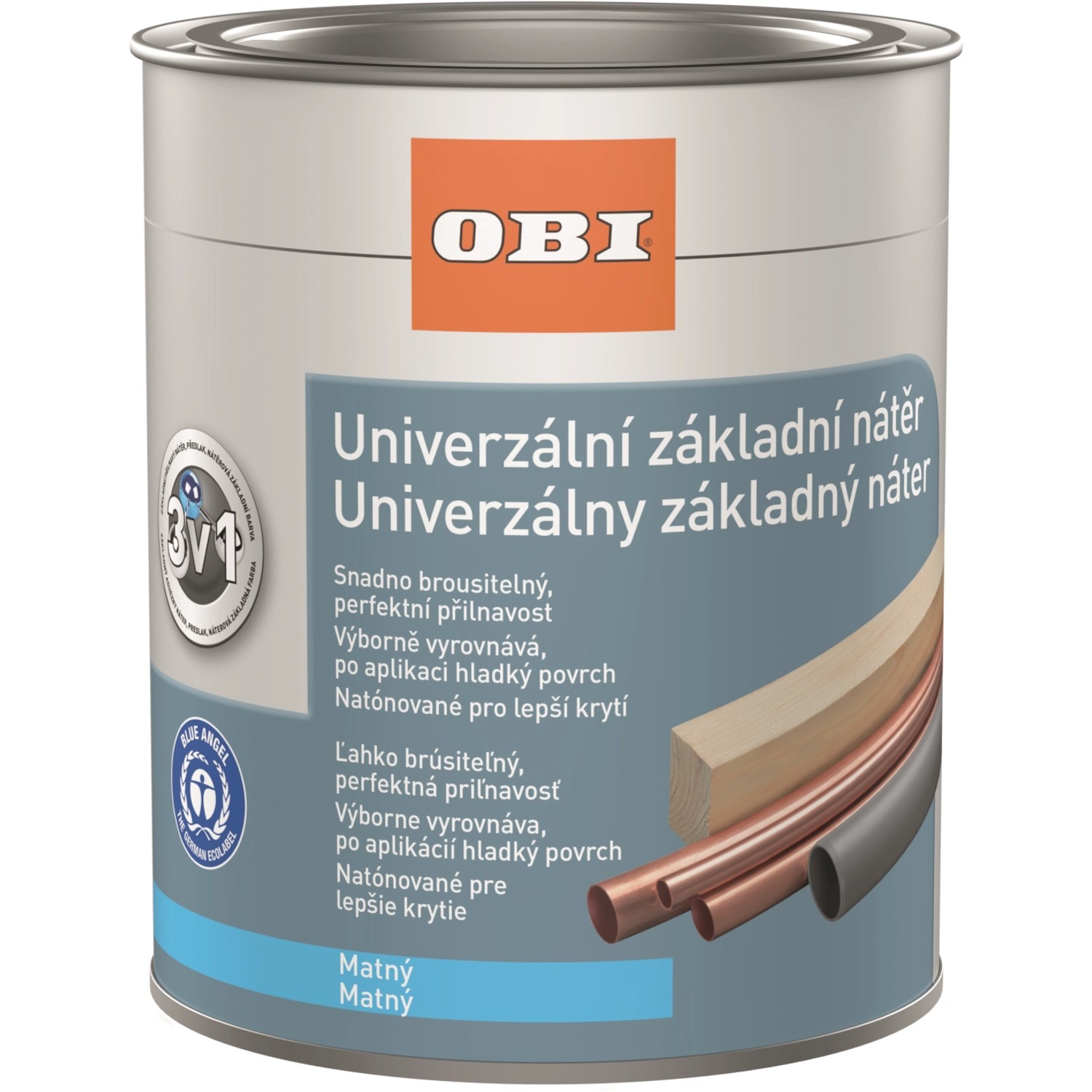 OBI Univerzální základní nátěr světle šedý 750 ml
