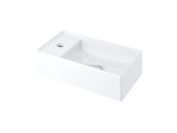 RAVAK Umyvadlo bez přepadu VEDA 400 W P keramické bílé 40,8 x 22,2 cm