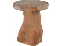Koopman Dekorativní stolička, teakové dřevo, 30 x 25 cm