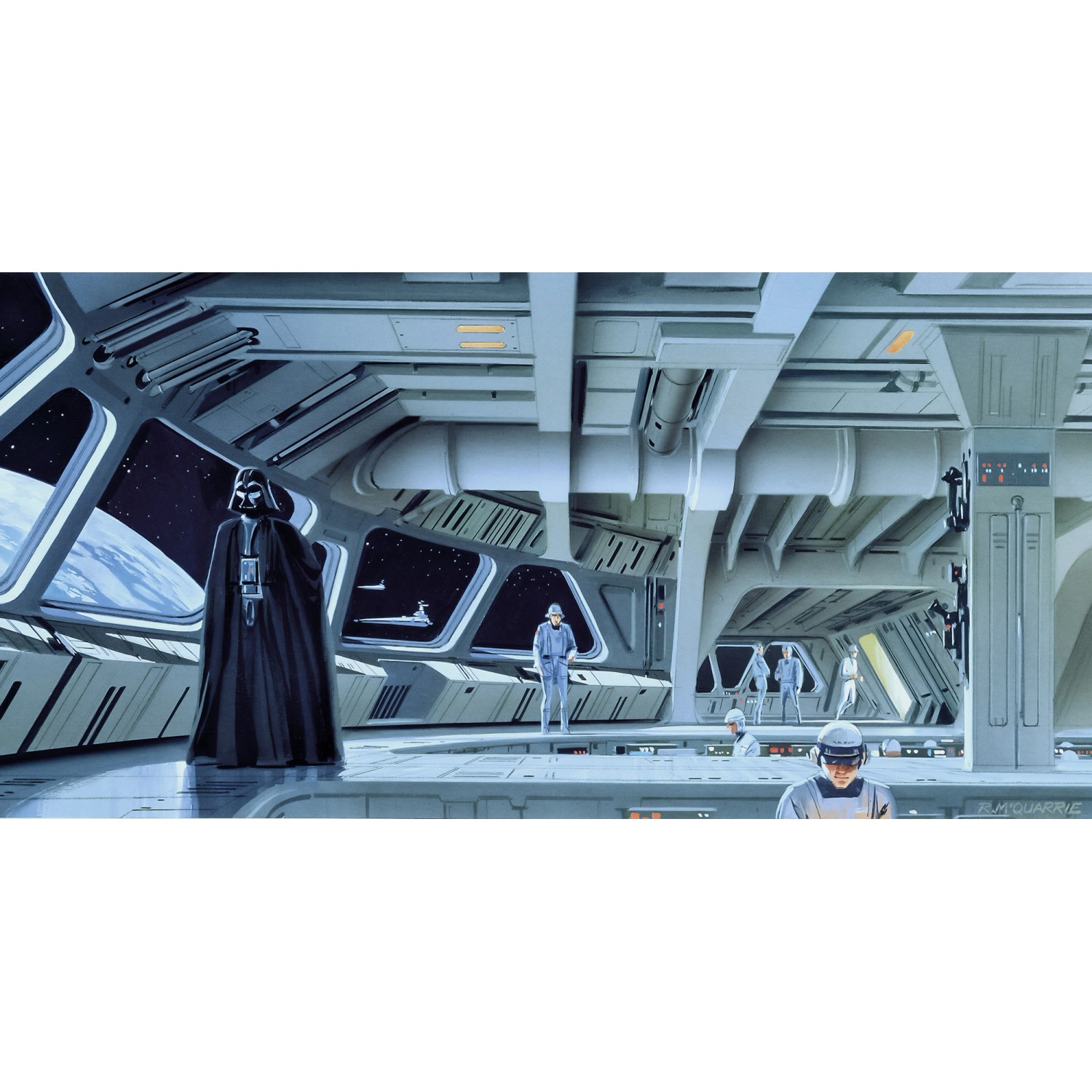 Komar Vliesová fototapeta Star Wars Classic RMQ Stardestroyer Deck 500 x 250 cm