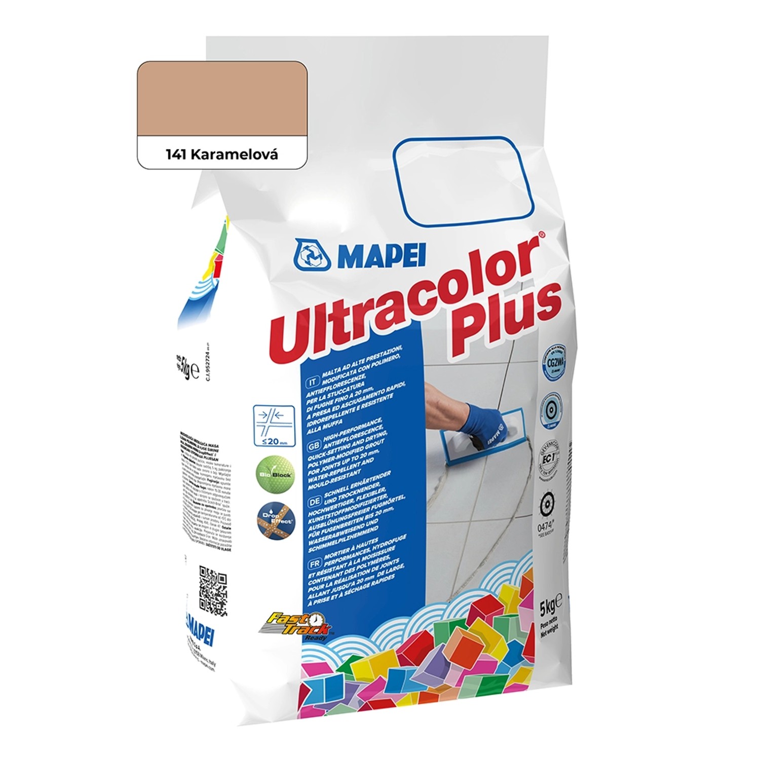 Mapei Spárovací hmota Ultracolor Plus 5 kg, 141 karamelová