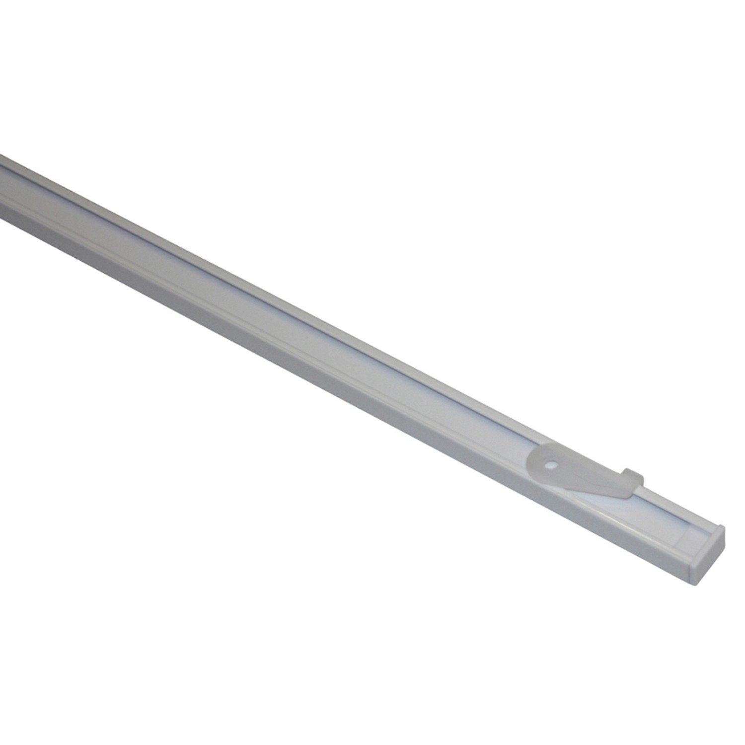 Gardinia Sada záclonových kolejniček Lucy 1drážková, bílá, hliník, 200 cm