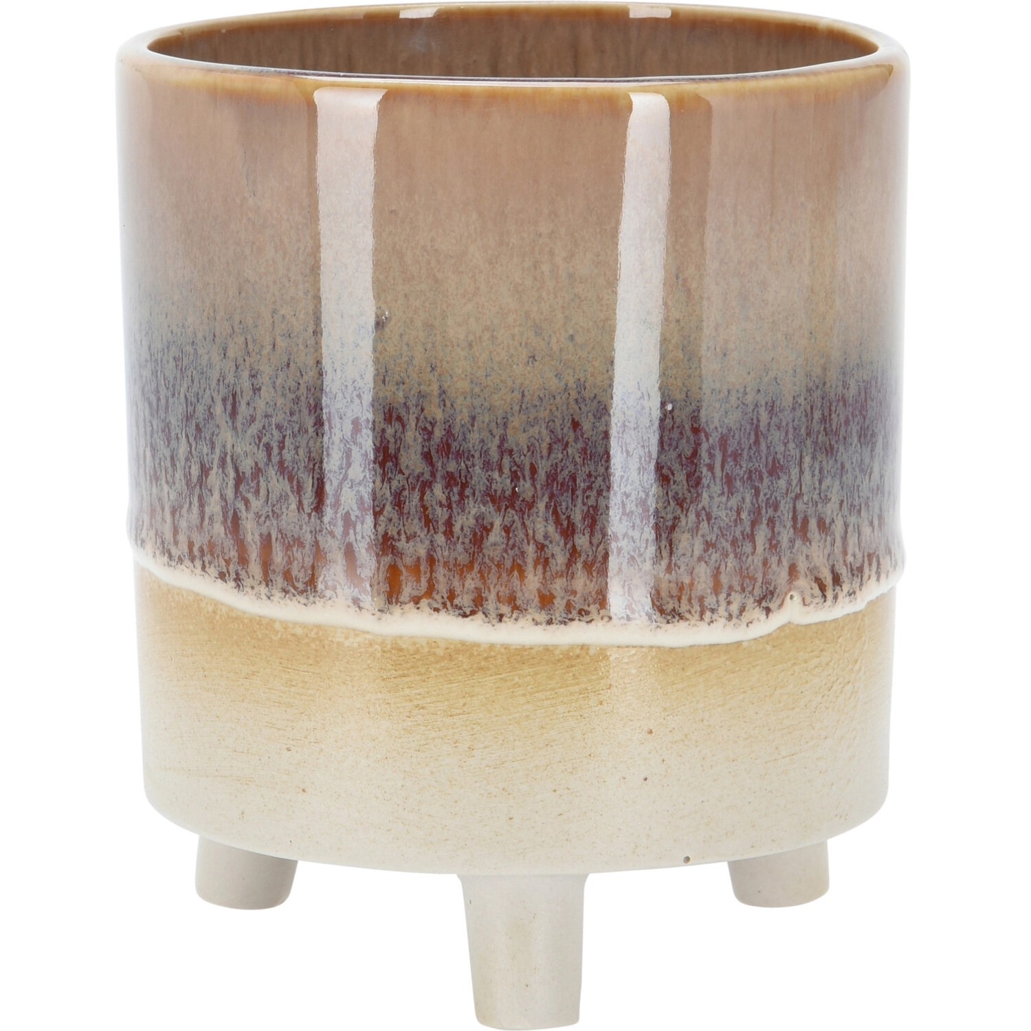 Koopman Porcelánový květináč na nožičkách různé barvy pr. 10 x 11,5 cm