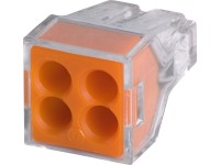 WAGO Spojovací krabicová svorka 773 PUSH WIRE 4 vodiče, max. 2,5 mm2, 10 ks