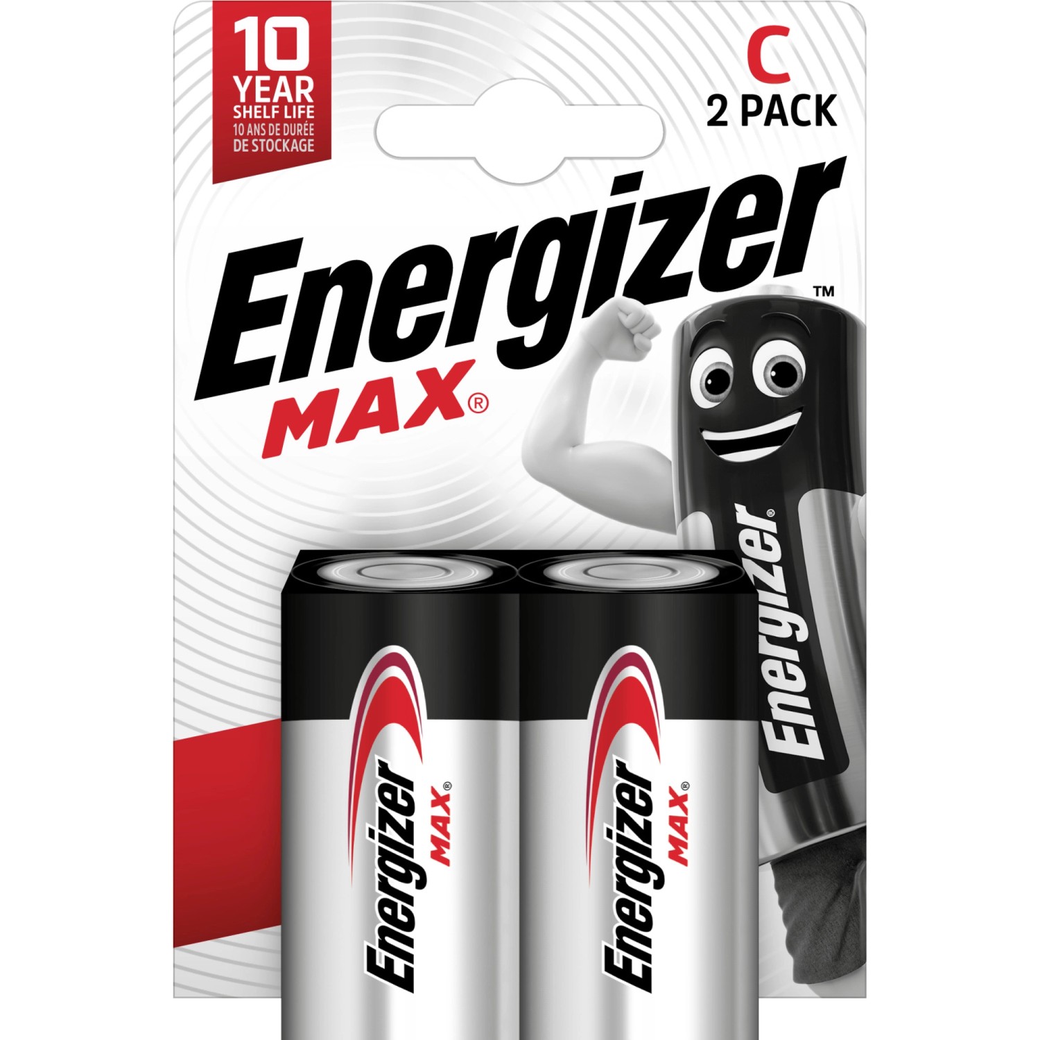 Energizer MAX Alkalická baterie Baby C, 1,5 V, 2 ks