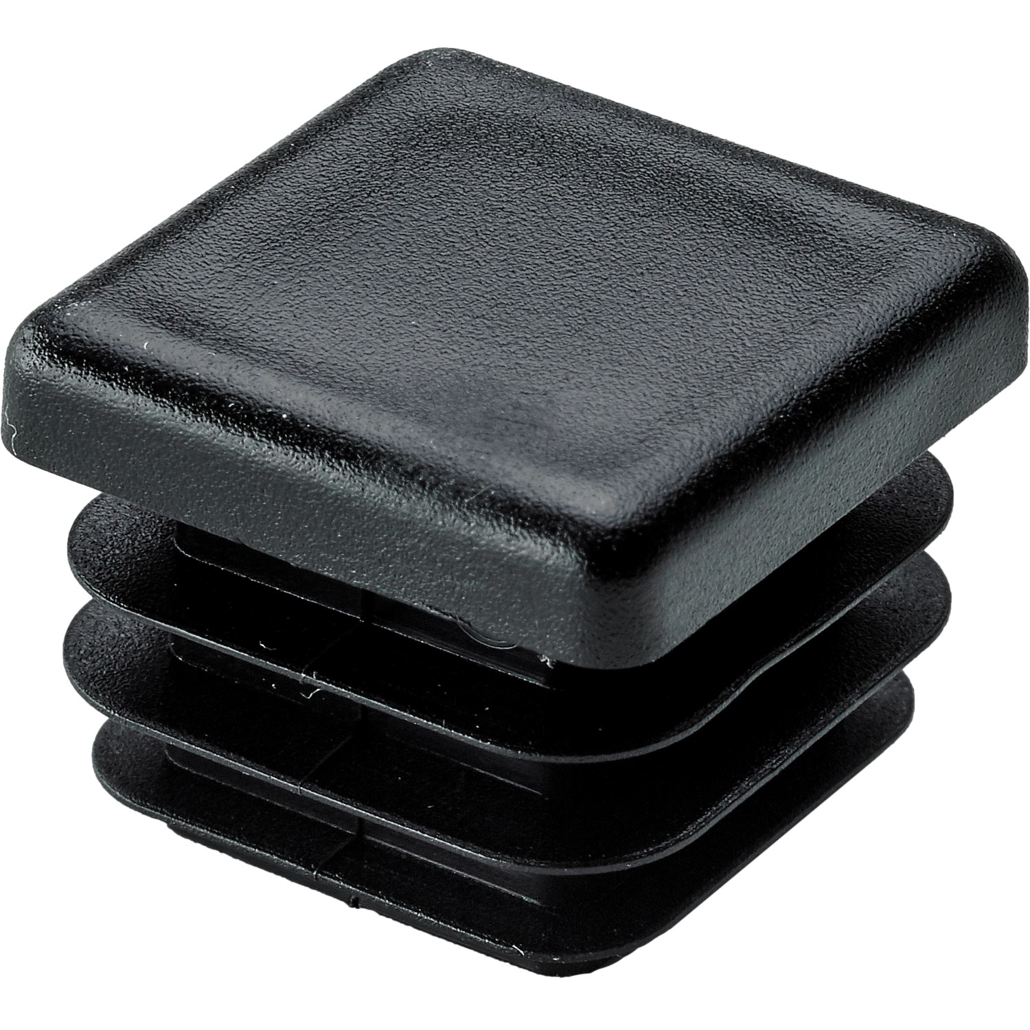 Hettich Kluzák k zasunutí do čtverhranné trubky plast černý 20 x 20 mm, 4 ks