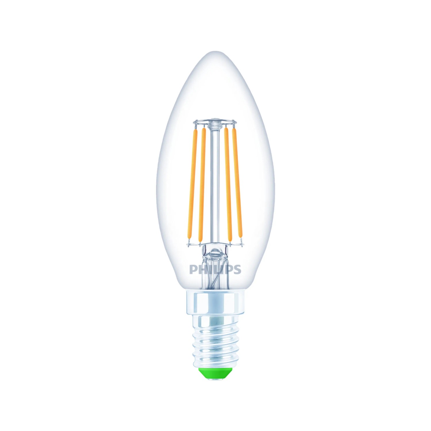 Levně PHILIPS LED žárovka UltraEfficient svíčka čirá E14 2,3W 485lm 2700K pr. 35x97 mm