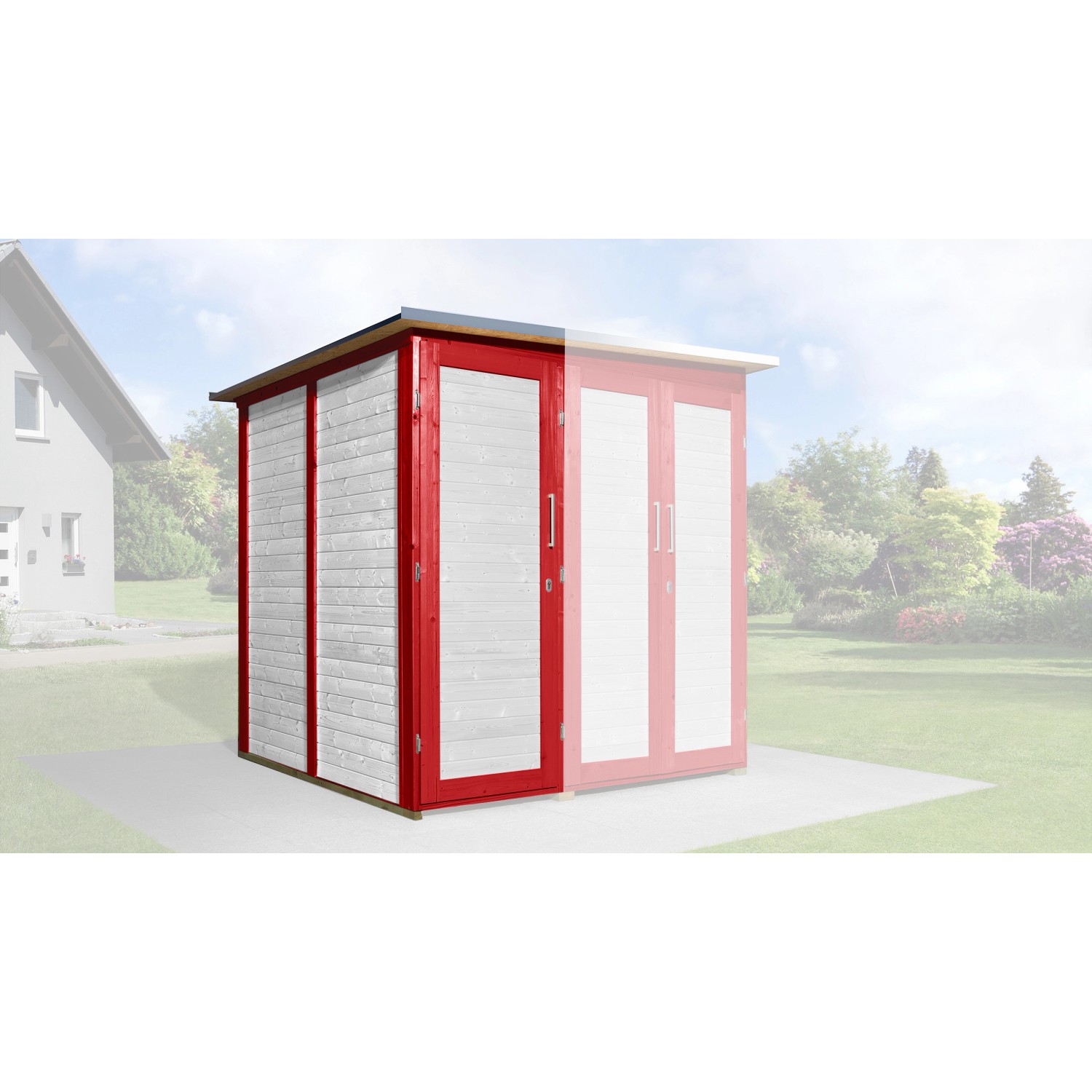 Weka Rozšíření Modul SaveBike pro Garten Q Kompakt, švédská červená, 71 x 194 cm