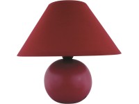 Rabalux Stolní lampa Ariel, matná bordó, pr. 20 x 19 cm
