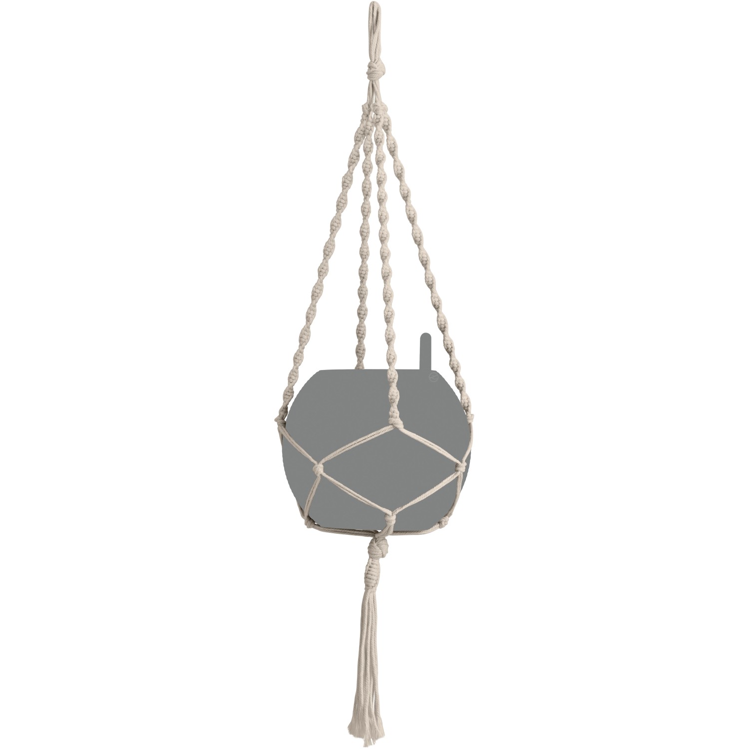 Lechuza Macramé závěs na květináč Cotton Boho přírodní 90 cm