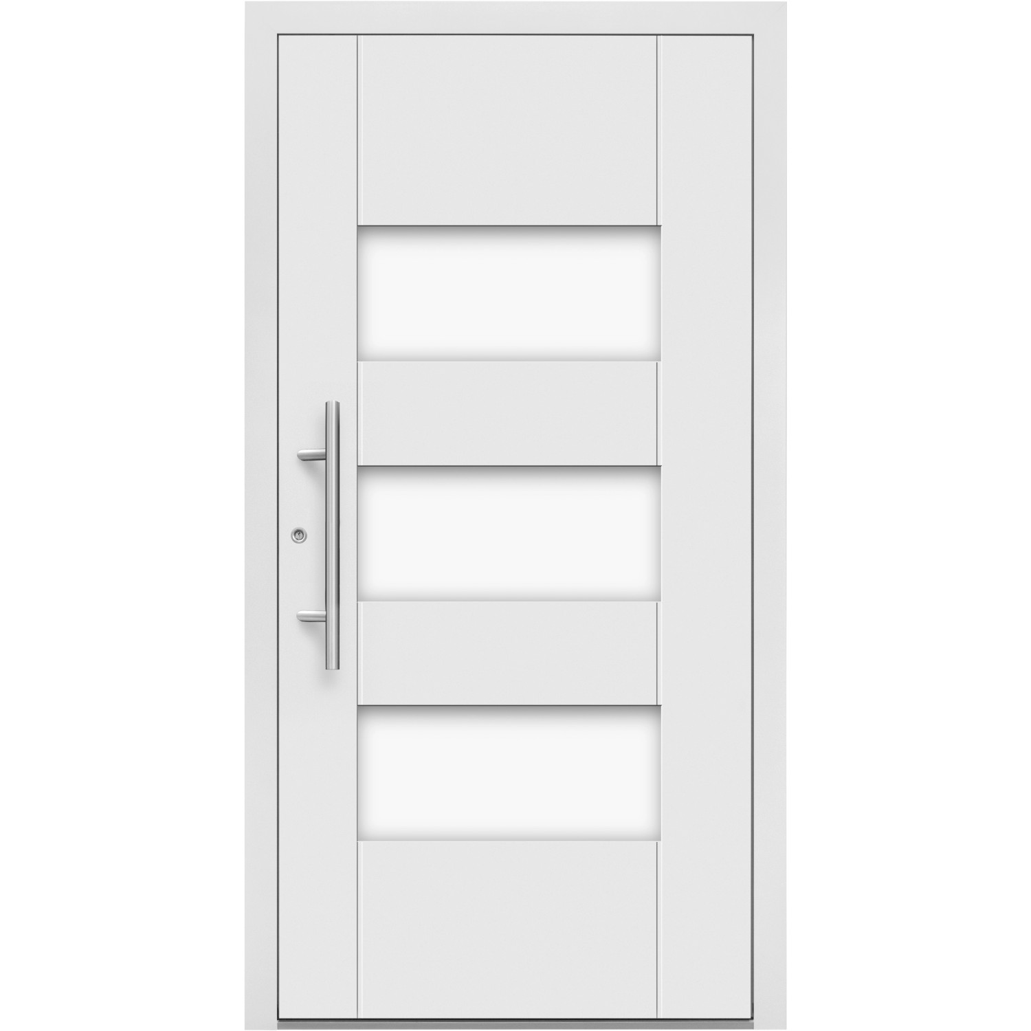Splendoor Hliníkové vchodové dveře Moderno M500/P, bílé, 110 L