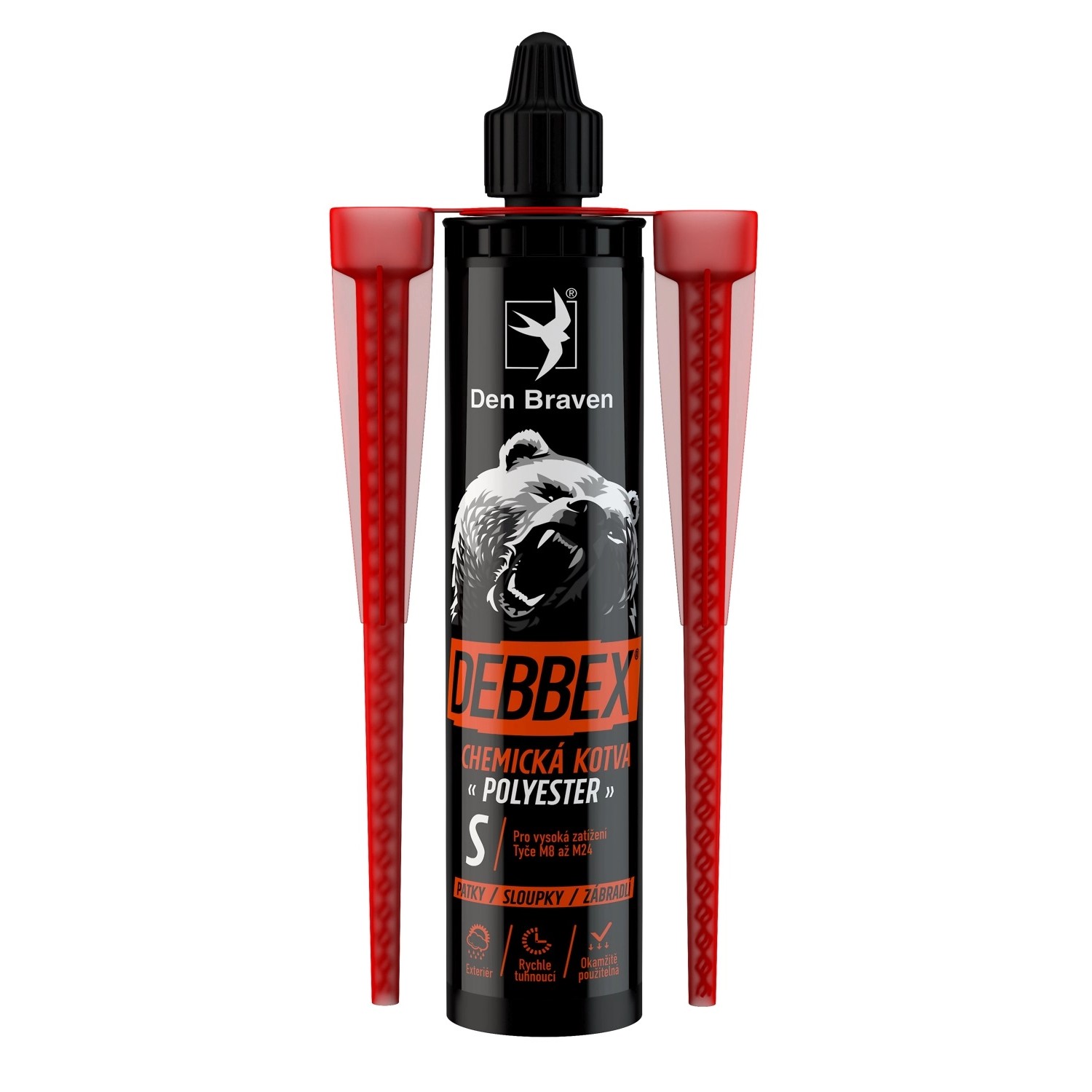 Kotva chemická Den Braven POLYESTER S 300 ml