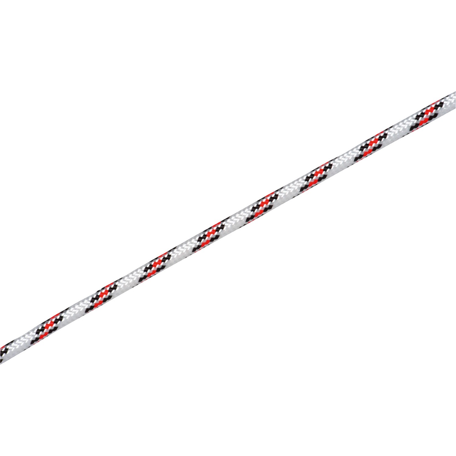 LUX Polypropylenové lano pletené bílo-černo-červené, pr. 8 mm - metráž