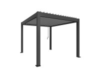 Biohort Pergola 3 x 3,5 tmavě šedá/stříbrná 312 x 367,5 cm
