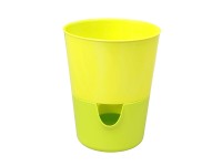 Plastia Samozavlažovací květináč Rosmarin, žlutá/zelená, pr. 11 cm