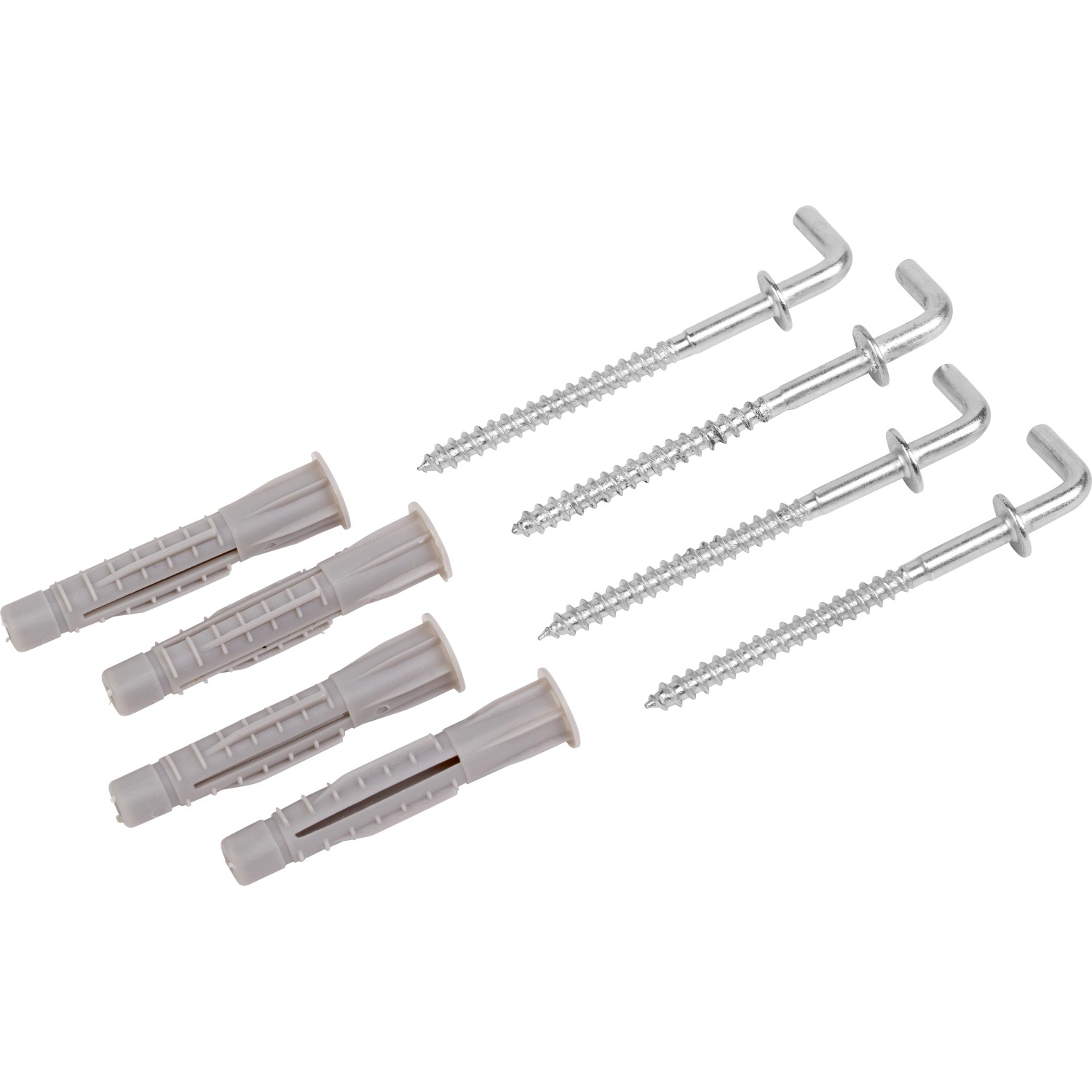 LUX Skoba pozinkovaná s univerzální hmoždinkou s límcem 8 mm x 50 mm, 4 ks