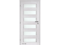 Doornite Dveře rámové Caledonia sklo, borovice bělená, 80 L Doornite Dveře rámové Caledonia sklo, borovice bělená, 80 L