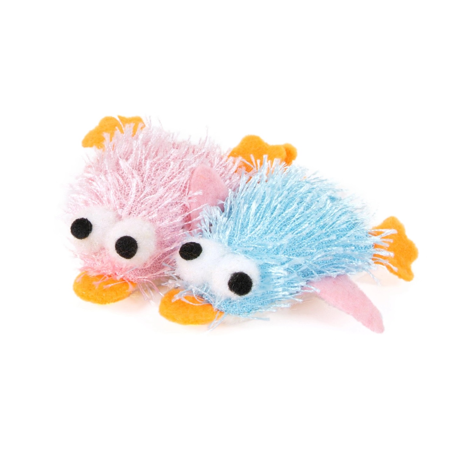 Olala Pets Hračka pro kočky se šantou - plyšová kachnička 5 cm