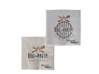 Boltze Ubrousky BBQ různé druhy 16,5 x 16,5 cm, 20 ks