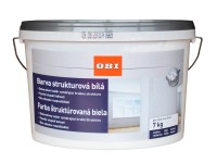OBI Interiérová barva strukturovaná bílá matná 7 kg