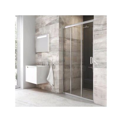 RAVAK Sprchové dveře Blix BLDP3-100 alu lesklá + transparent