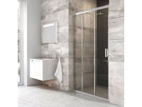 RAVAK Sprchové dveře Blix BLDP3-90 alu lesklá + transparent