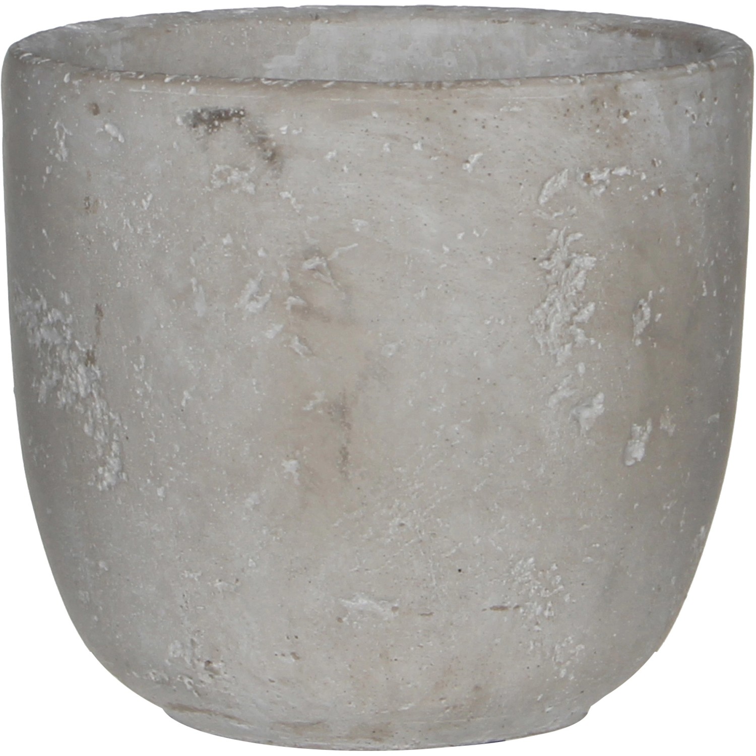 Mica Decorations Květináč Jimmy světle šedý, pr. 15,5 x 14,5 cm