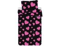 Jerry Fabrics Povlečení polybavlna Srdce růžové, 70x90 cm + 220x200 cm, 2+1 ks Jerry Fabrics Povlečení polybavlna Srdce růžové, 70x90 cm + 220x200 cm, 2+1 ks