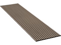 Denpanels Akustický panel WOOD Dub šedý přírodní MDF černá plsť 240 x 60 x 2 cm Denpanels Akustický panel WOOD Dub šedý přírodní MDF černá plsť 240 x 60 x 2 cm