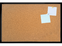 Bondecor Nástěnná tabule korková, černý rám, 40 x 60 cm