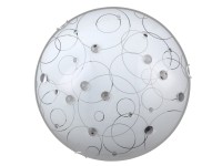 Rabalux Stropní svítidlo Jolly s bílým vzorem, pr. 30 cm Rabalux Stropní svítidlo Jolly s bílým vzorem, pr. 30 cm
